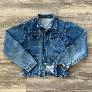 Vintage 50s Type 2 Selvedge Denim Jacket Size Small